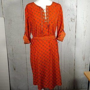 NWT! Michael Kors Mandarin Printed Dress